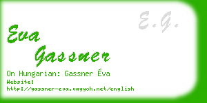 eva gassner business card